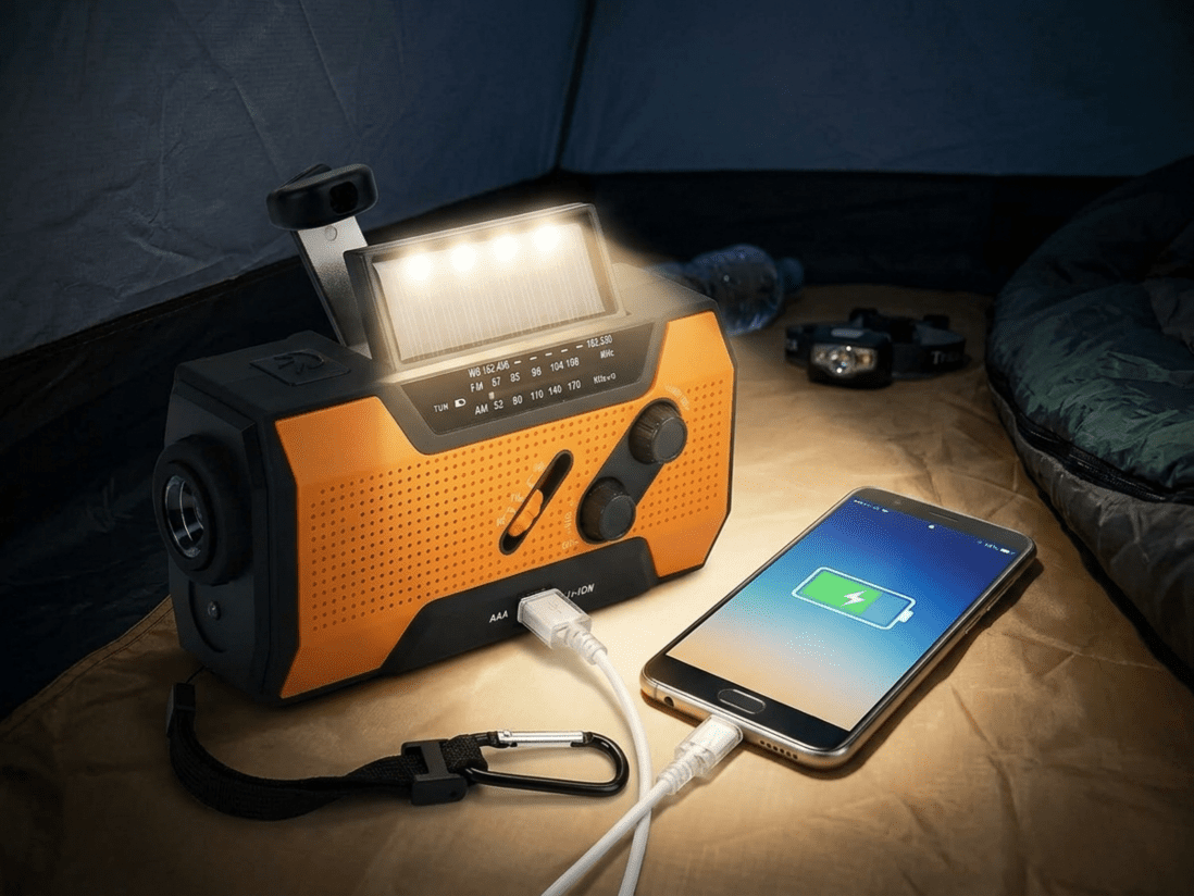 AlerSkyo Emergency Weather Radio with Hand Crank and Solar Charging