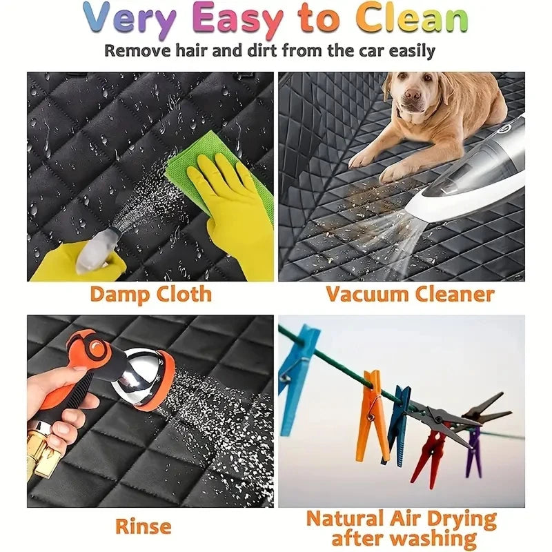TuffieTail Heavy-Duty 3-in-1 Waterproof Dog Car Seat Cover