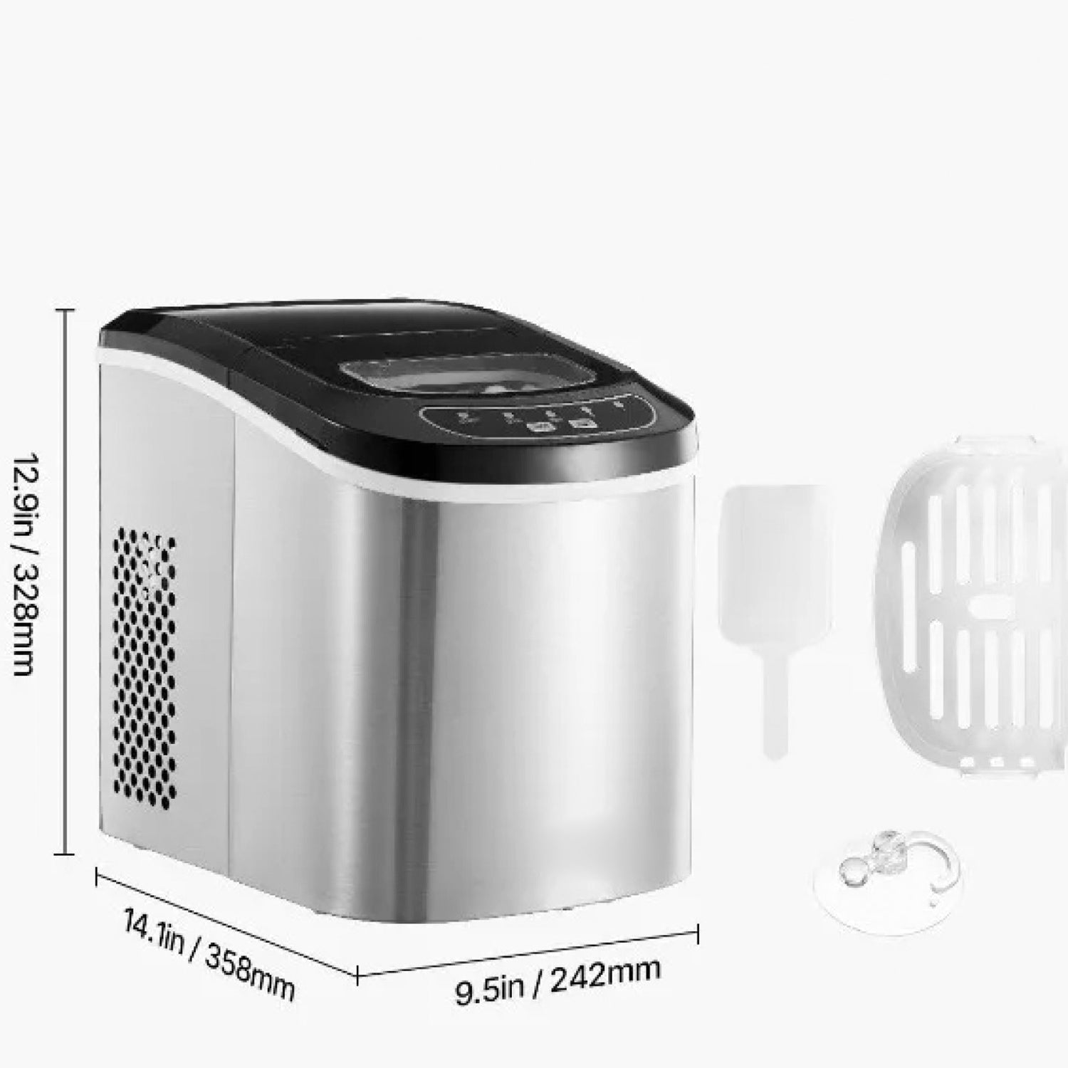 FrosTikox High-Speed Countertop Ice Maker for Home and Office