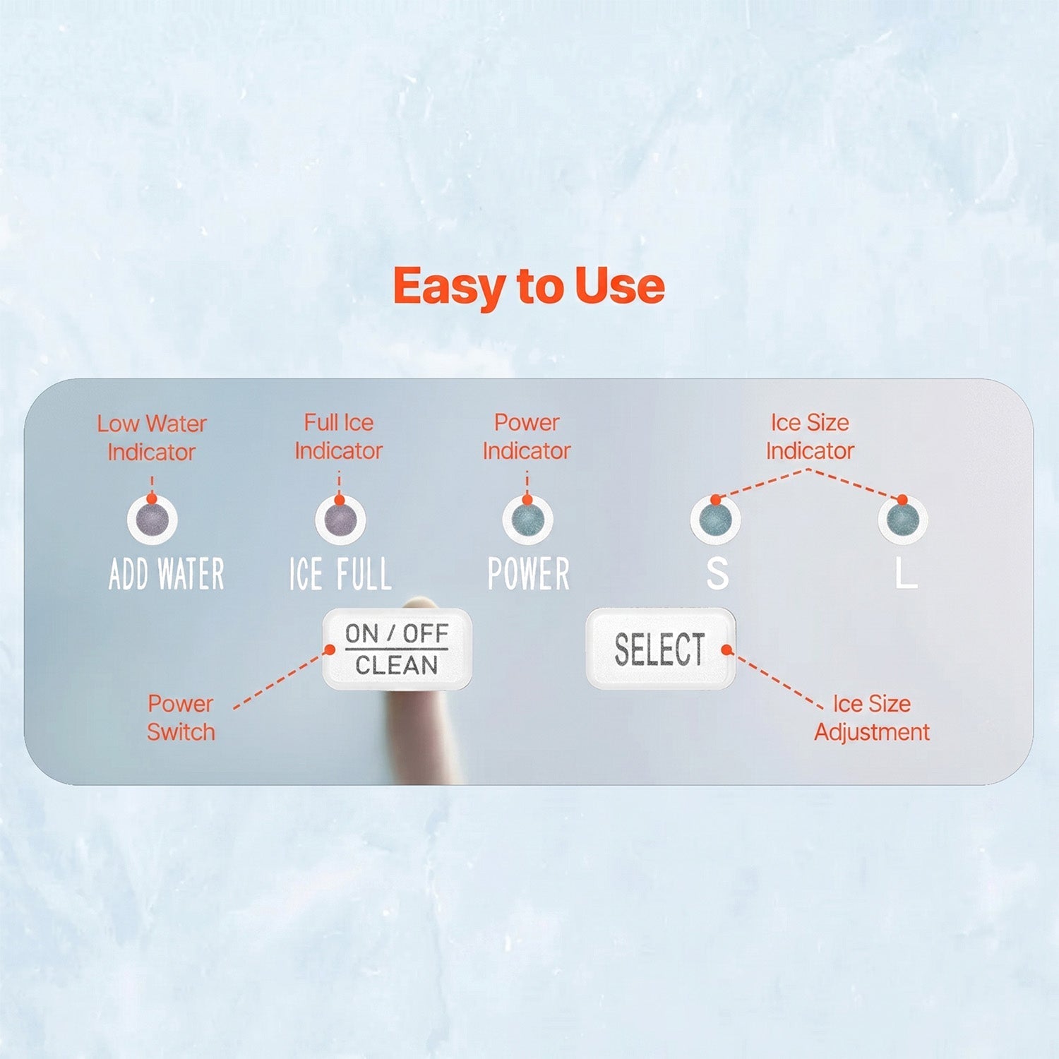 FrosTikox High-Speed Countertop Ice Maker for Home and Office