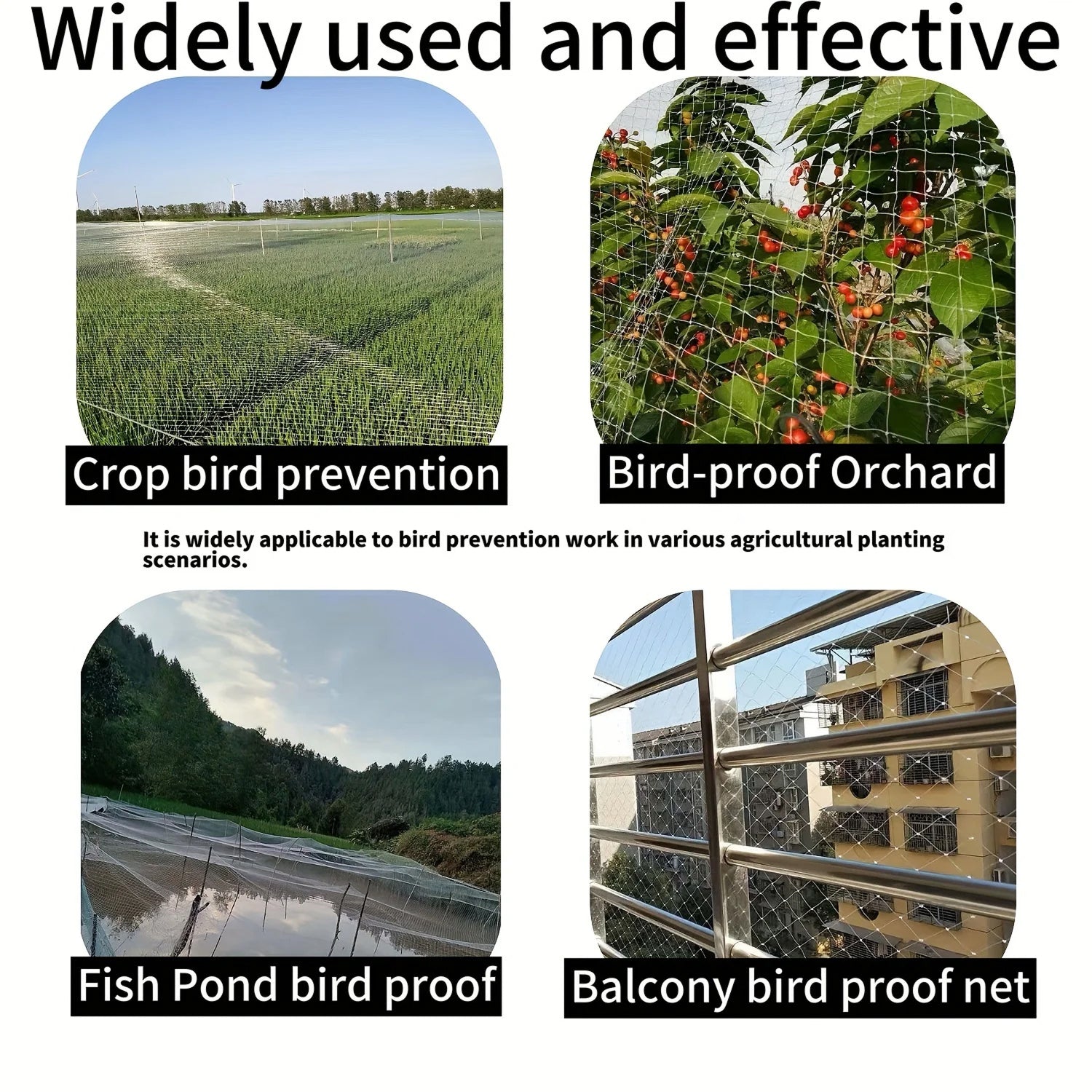 NetaVrax Bird Netting for Fruit Trees and Crops
