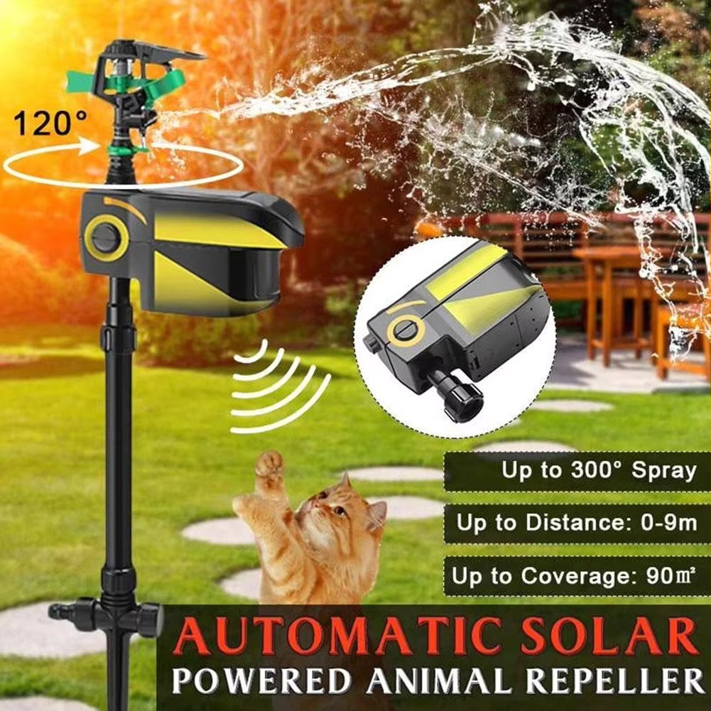 Sprynxie Solar Motion-Activated Animal Deterrent Sprinkler