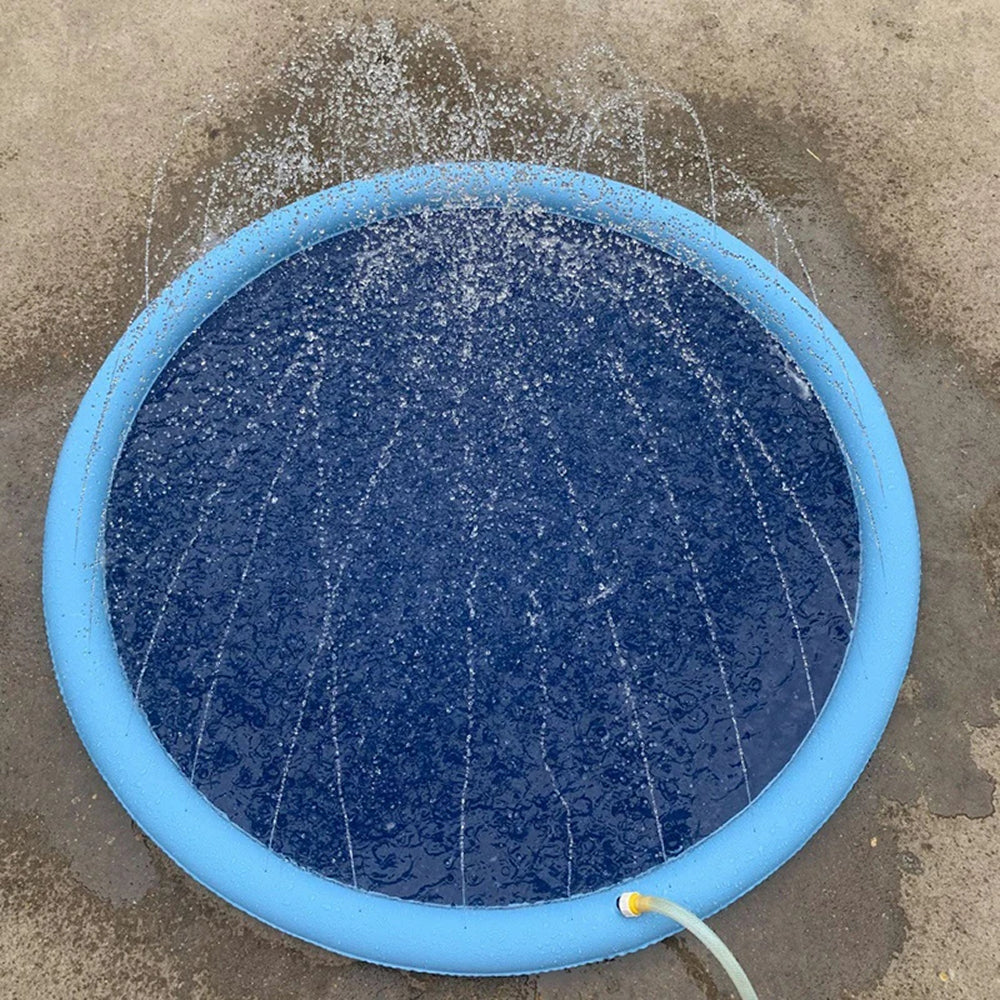 WoofiPool Heavy Duty Dog Splash Pad and Backyard Swimming Pool