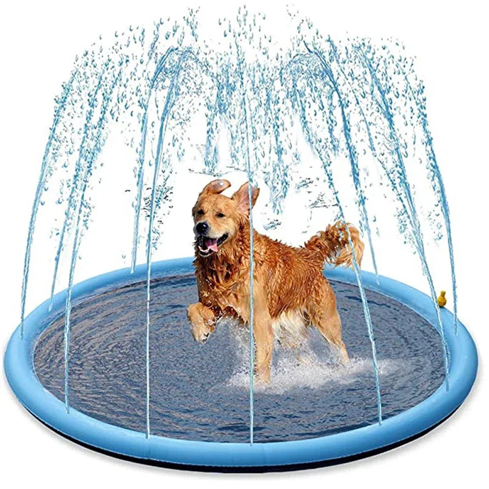 WoofiPool Heavy Duty Dog Splash Pad and Backyard Swimming Pool
