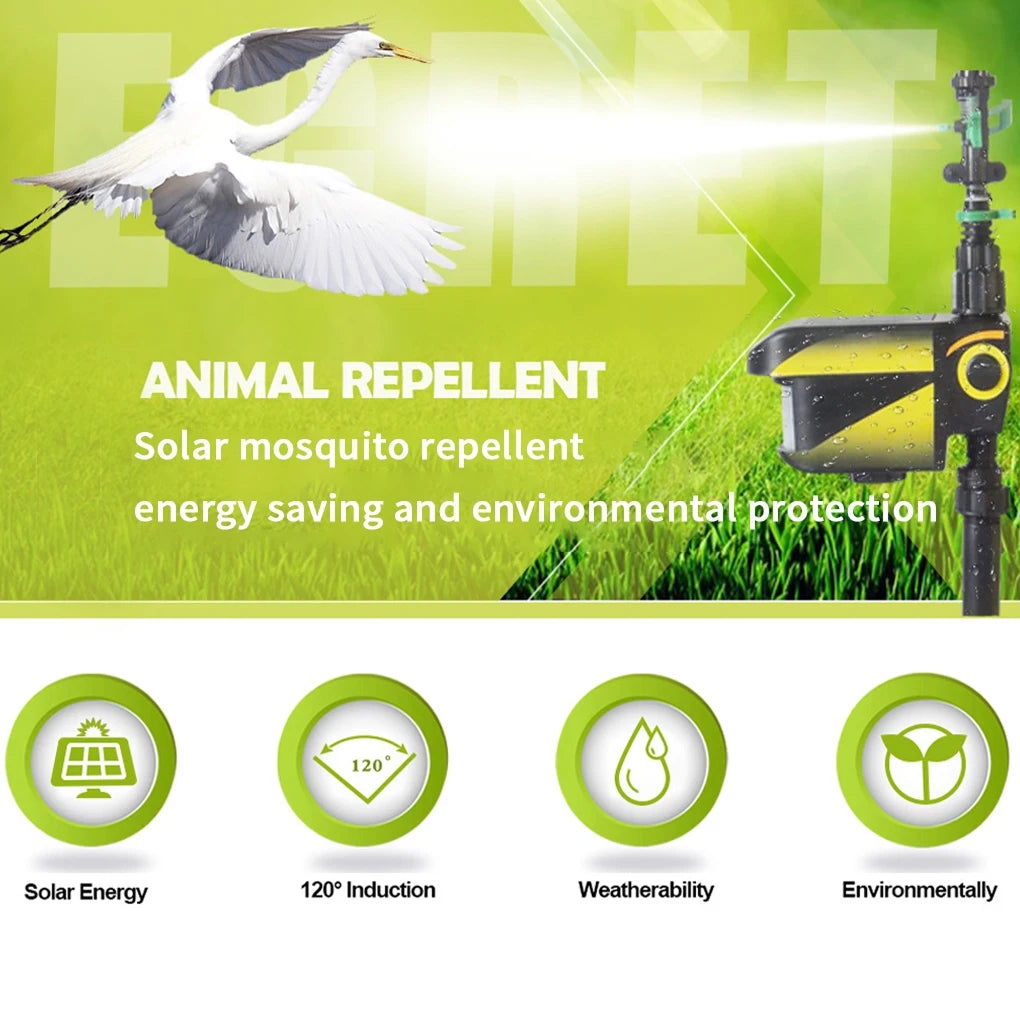 Sprynxie Solar Motion-Activated Animal Deterrent Sprinkler