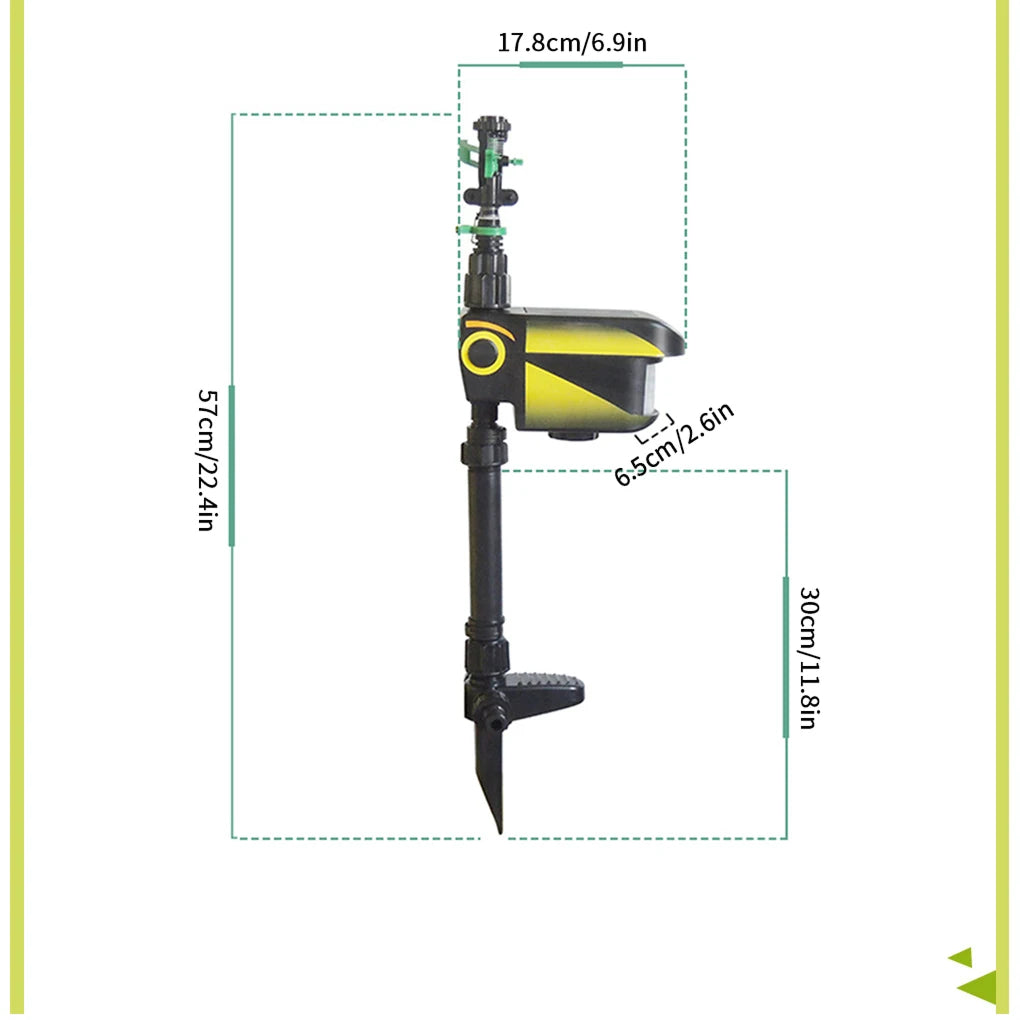 Sprynxie Solar Motion-Activated Animal Deterrent Sprinkler