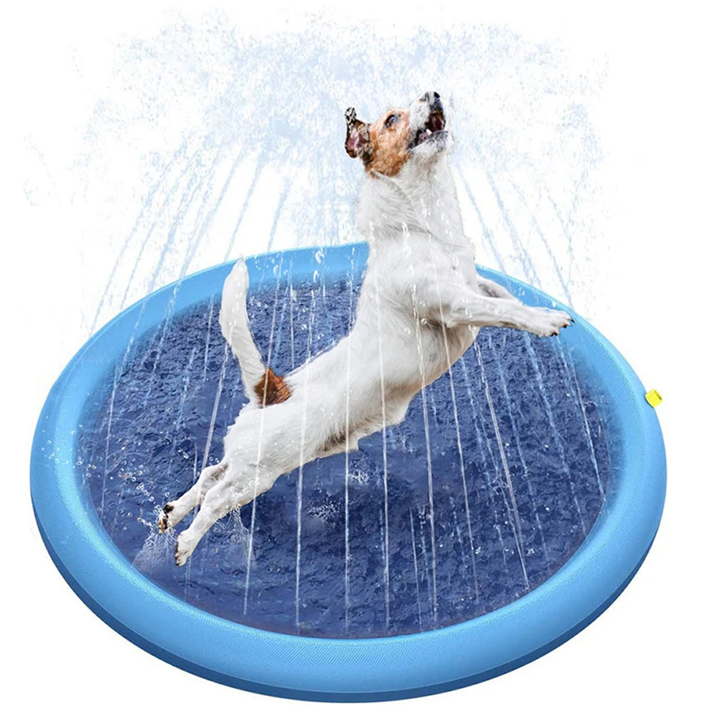 WoofiPool Heavy Duty Dog Splash Pad and Backyard Swimming Pool