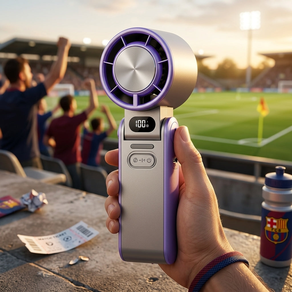 FrostoeByte Handheld Turbo Fan with Active Semiconductor Cooling