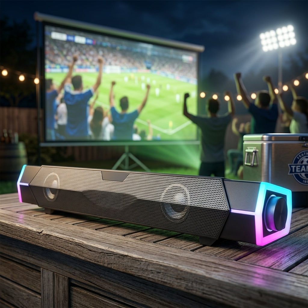 EchoePane RGB Bluetooth Computer Desktop Speakers