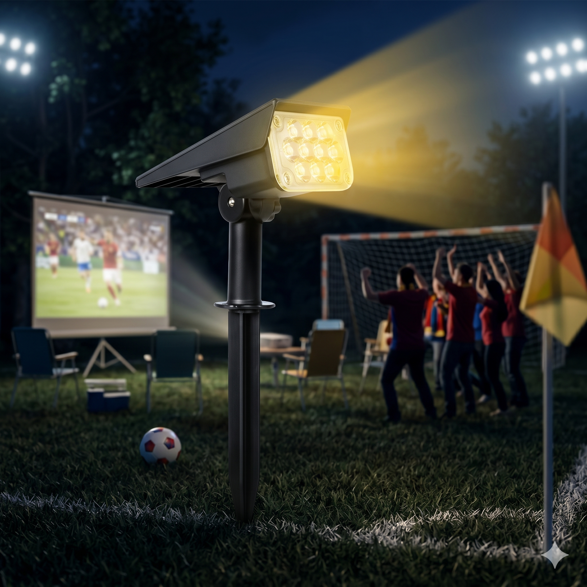 LumaxiVine IP65 Waterproof RGB Solar Garden Lights