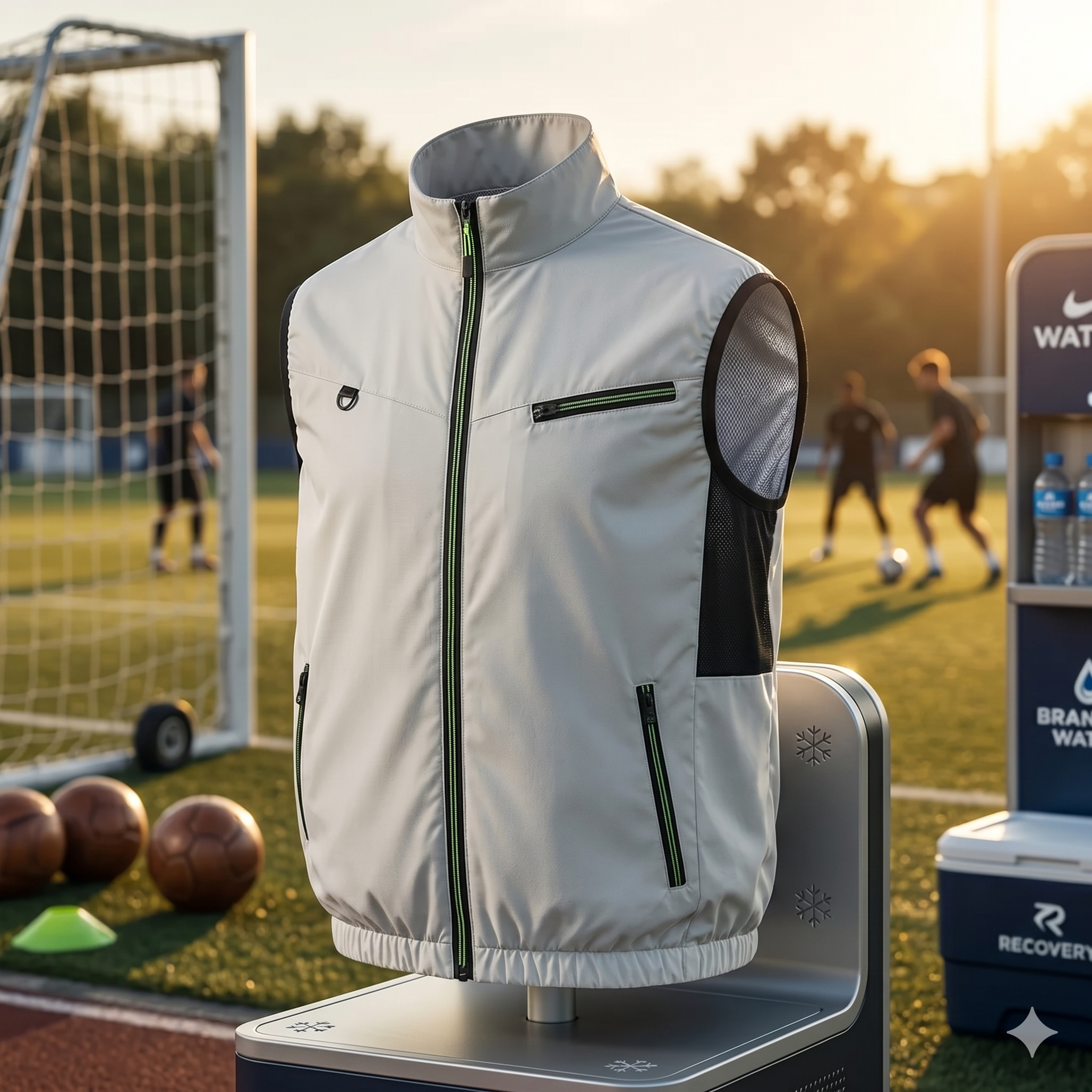 IcyZapek Advanced Wearable Cooling Ice Vest with Vortex Fans
