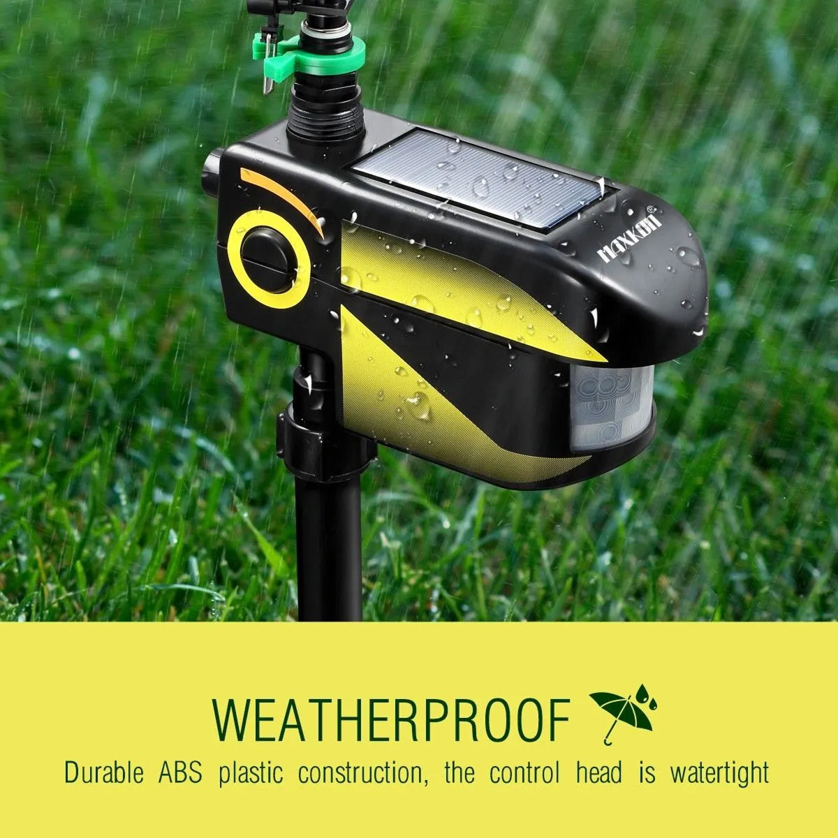 Sprynxie Solar Motion-Activated Animal Deterrent Sprinkler