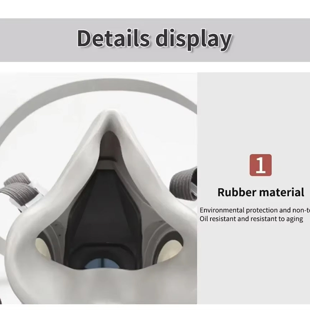 AiroLabix Dual Filtration Full Face Respirator Mask