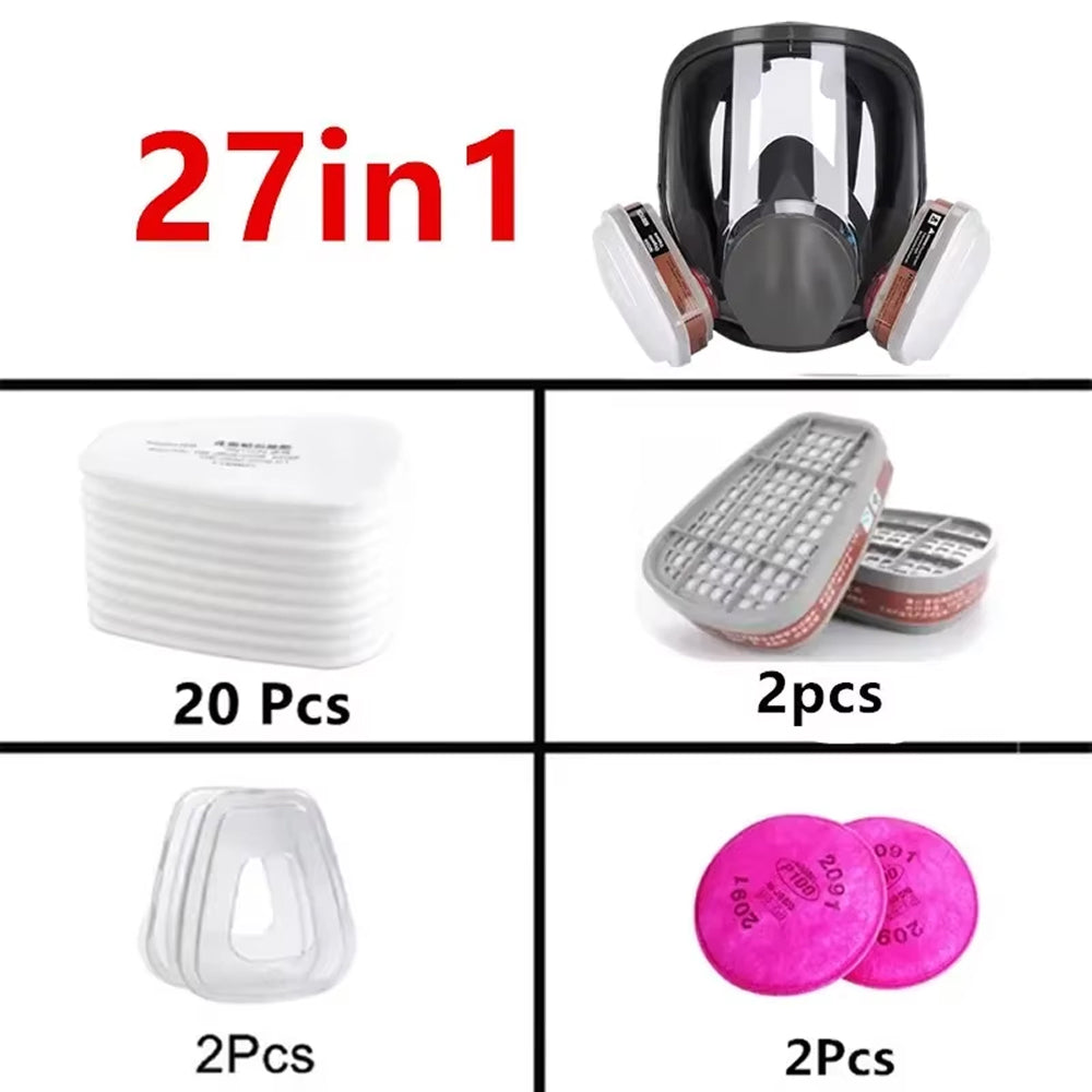 AiroLabix Dual Filtration Full Face Respirator Mask
