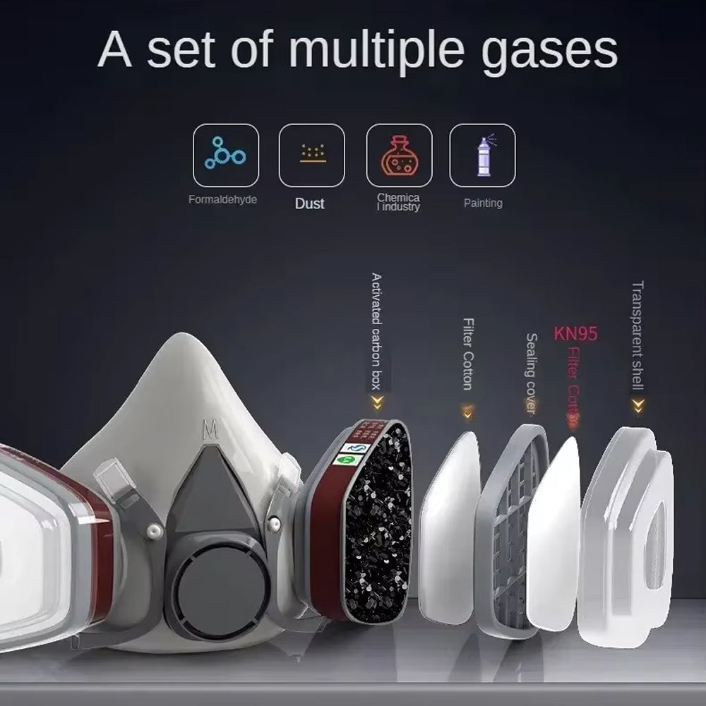 AiroLabix Dual Filtration Full Face Respirator Mask