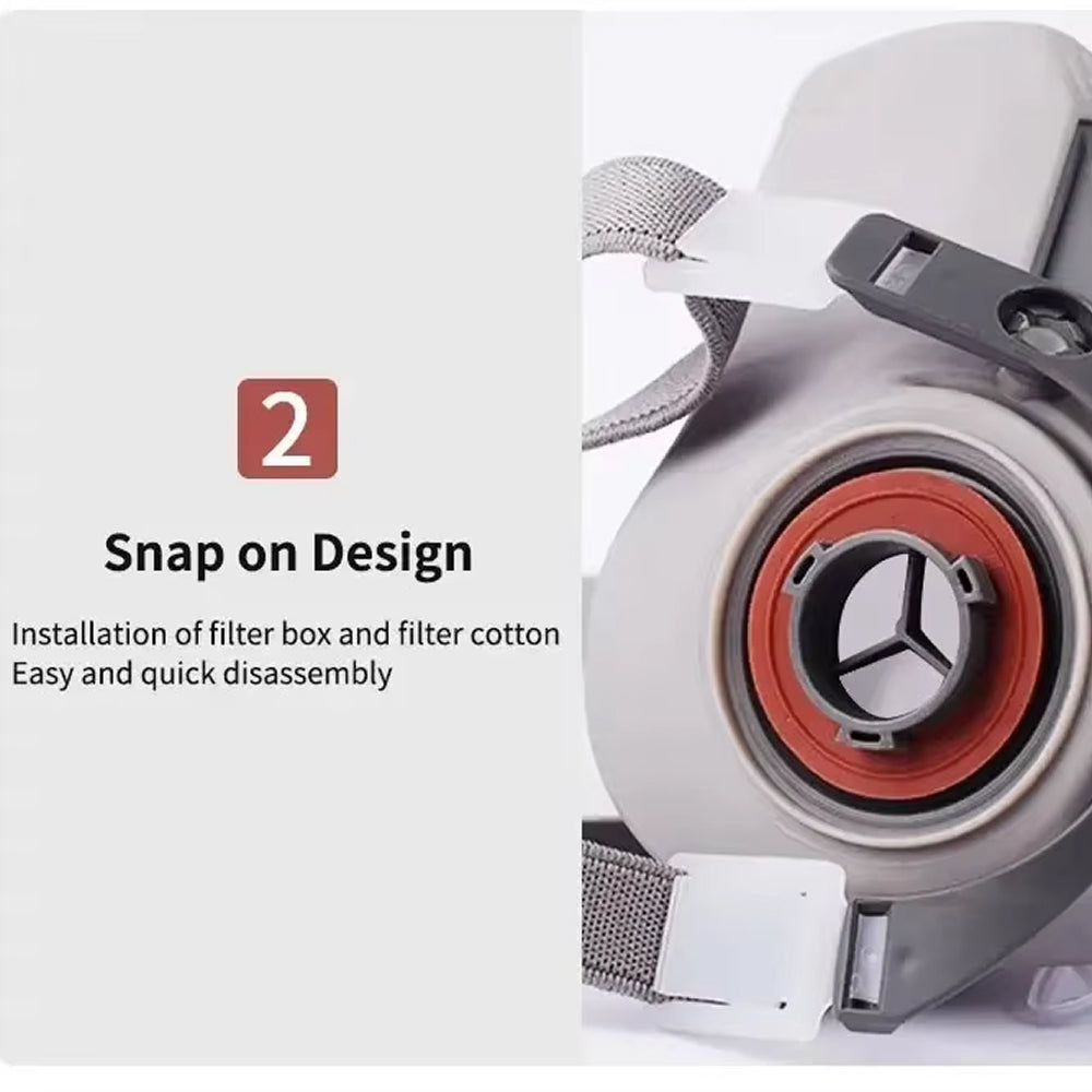 AiroLabix Dual Filtration Full Face Respirator Mask