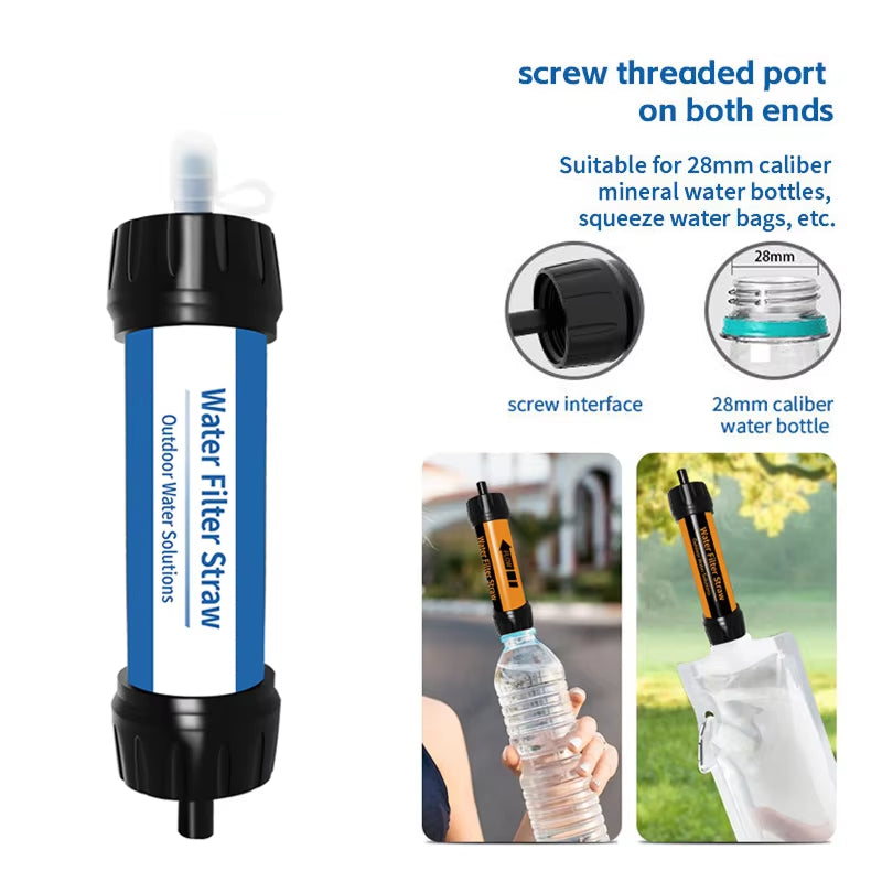 AquaZipo Portable Mini Water Filter for Hiking and Survival