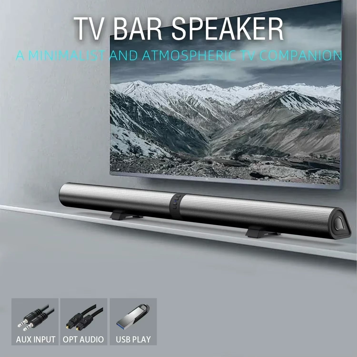 AuraSozi 2-in-1 Convertible TV Sound Bar | 2.1 Channel Audio