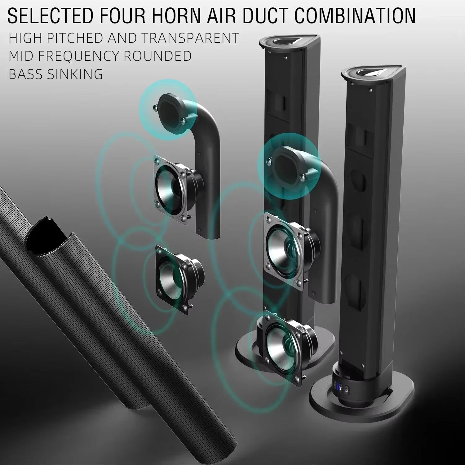 AuraSozi 2-in-1 Convertible TV Sound Bar | 2.1 Channel Audio