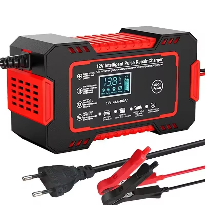 AutuBatex 12V Smart Battery Charger and Maintainer with Pulse Repair