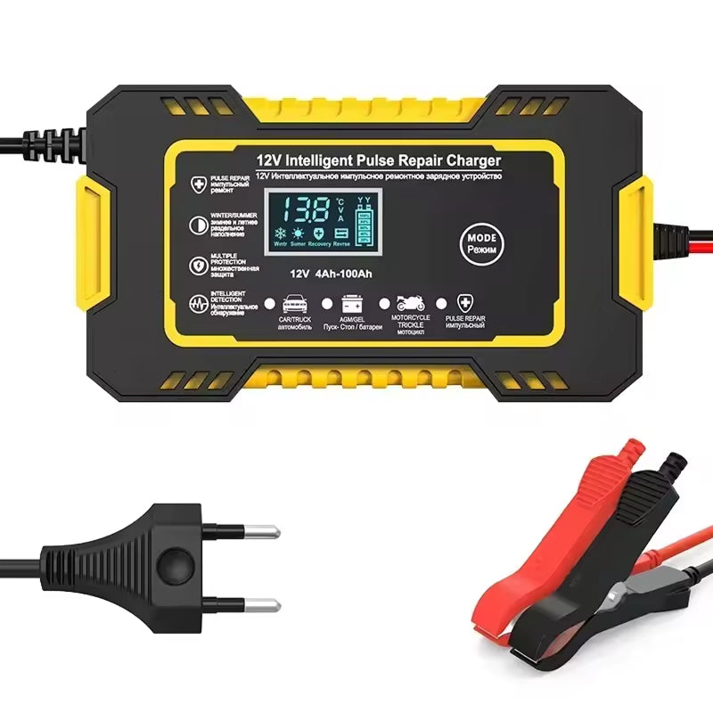 AutuBatex 12V Smart Battery Charger and Maintainer with Pulse Repair