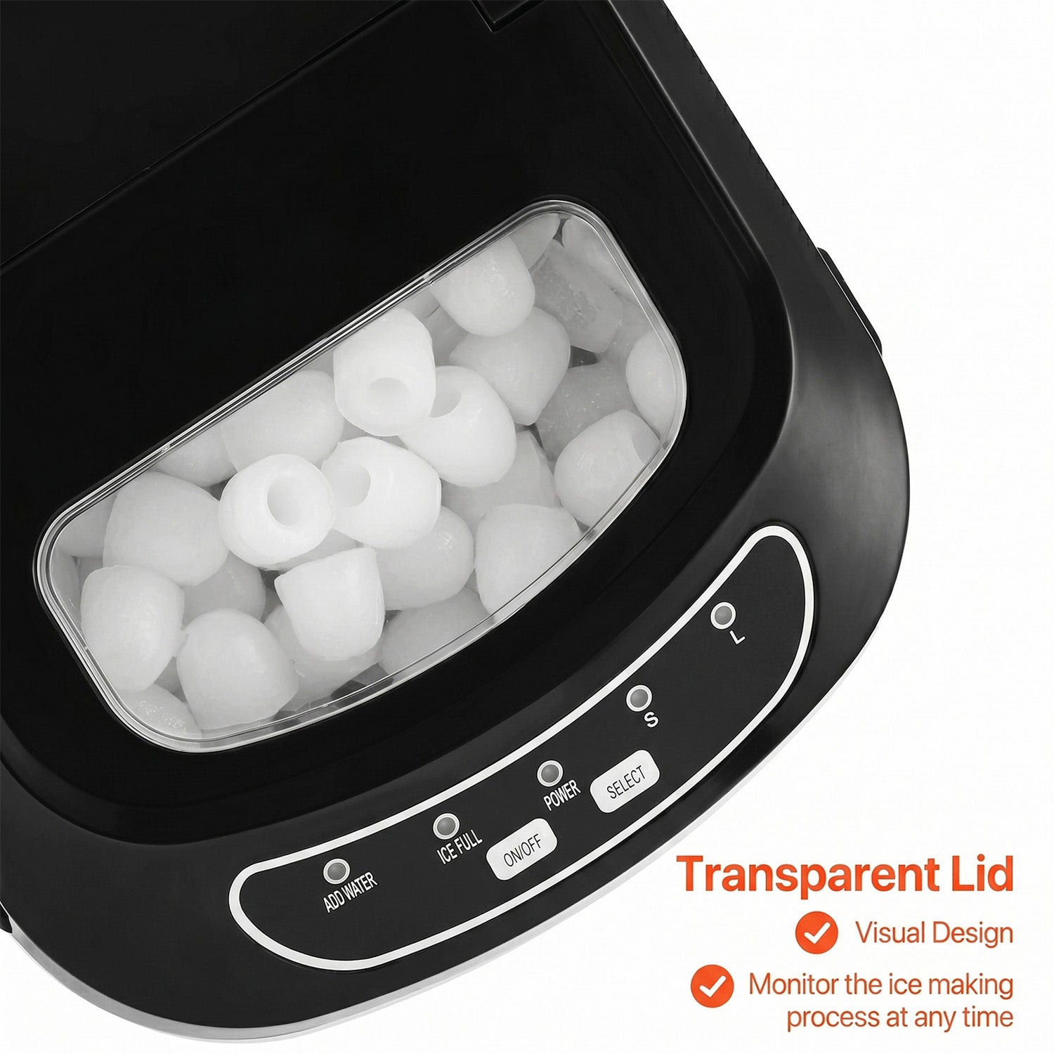 FrosTikox High-Speed Countertop Ice Maker for Home and Office