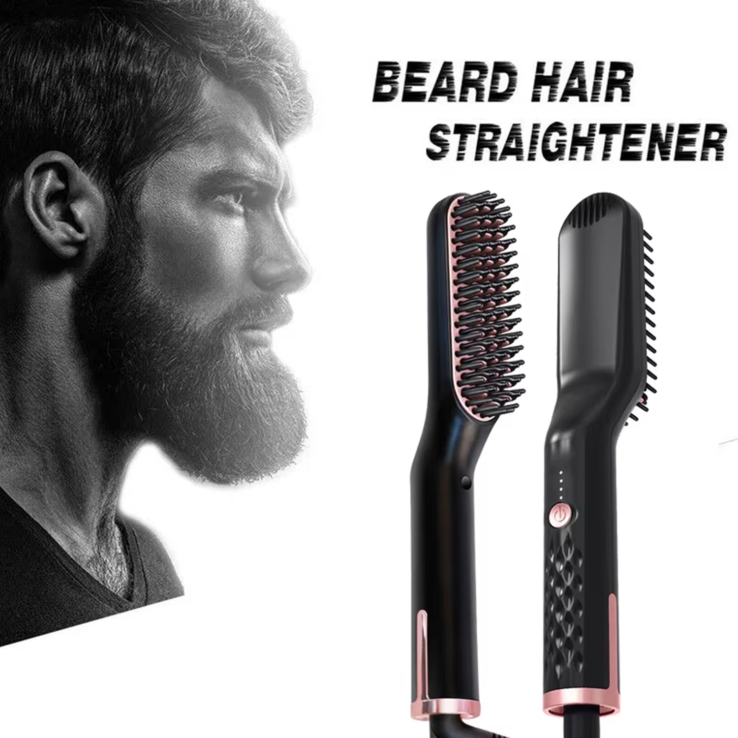 BeardBann Ionic Ceramic Beard Straightener for Men