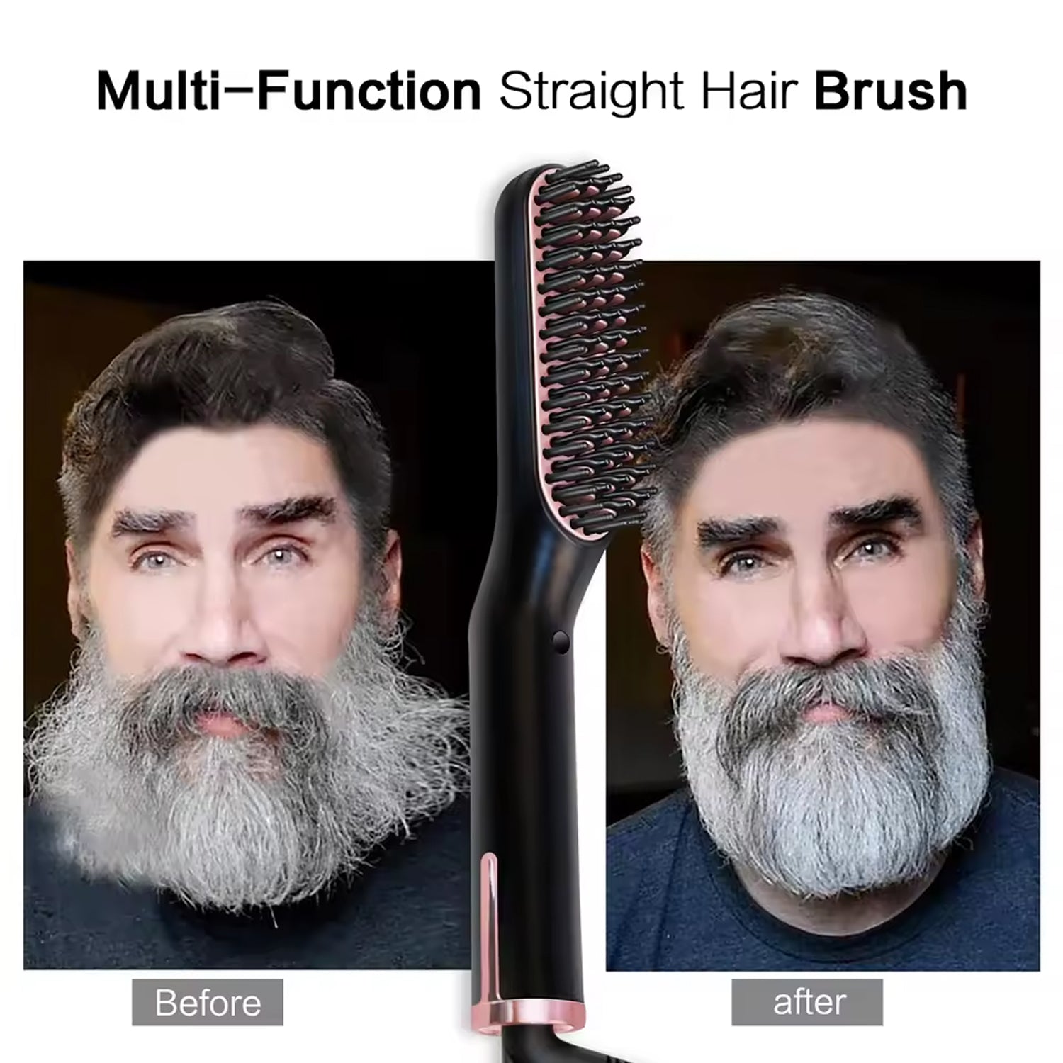 BeardBann Ionic Ceramic Beard Straightener for Men