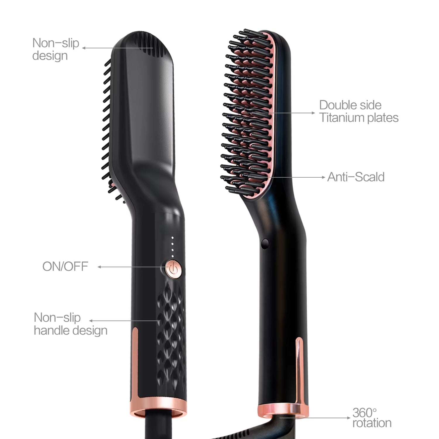 BeardBann Ionic Ceramic Beard Straightener for Men