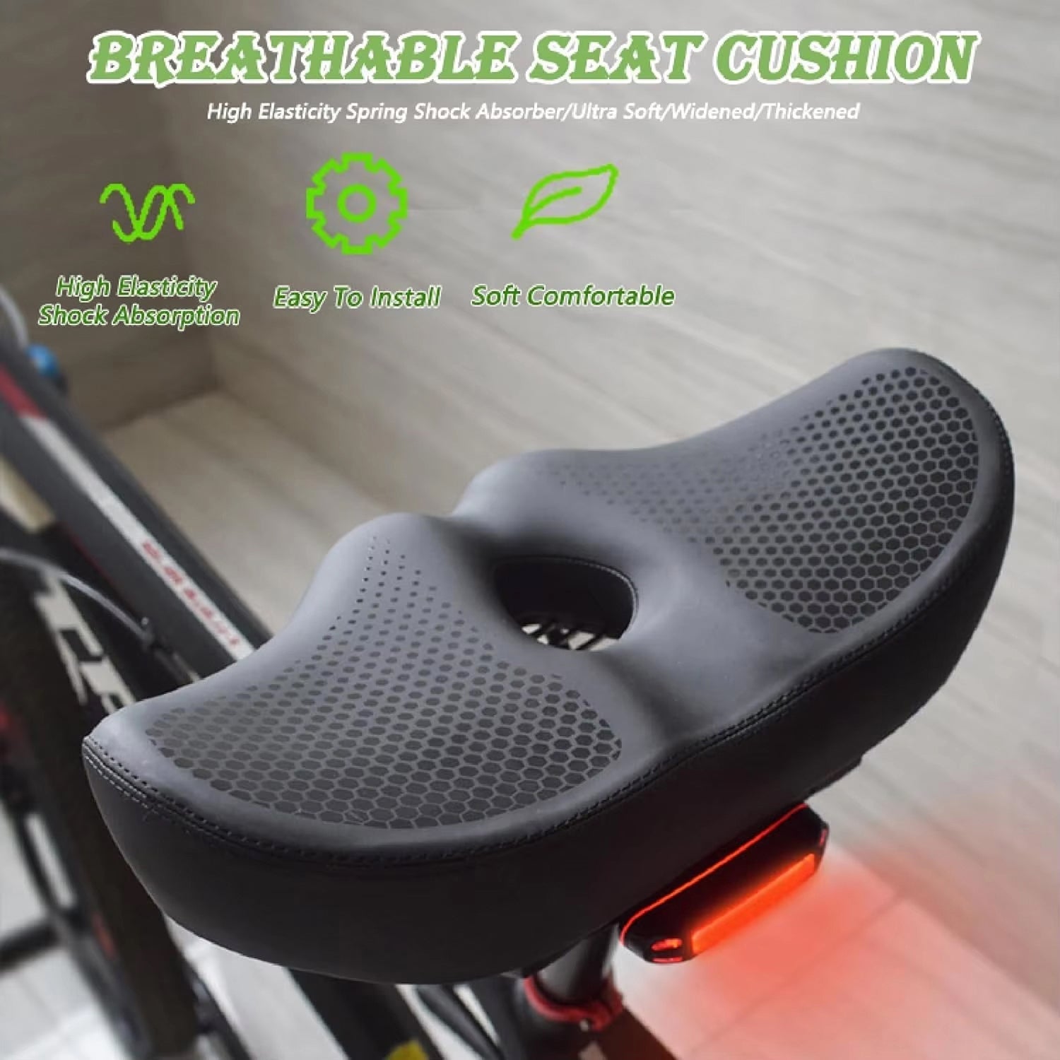 BiekoLux Noseless Ergonomic Bike Seat for Maximum Comfort