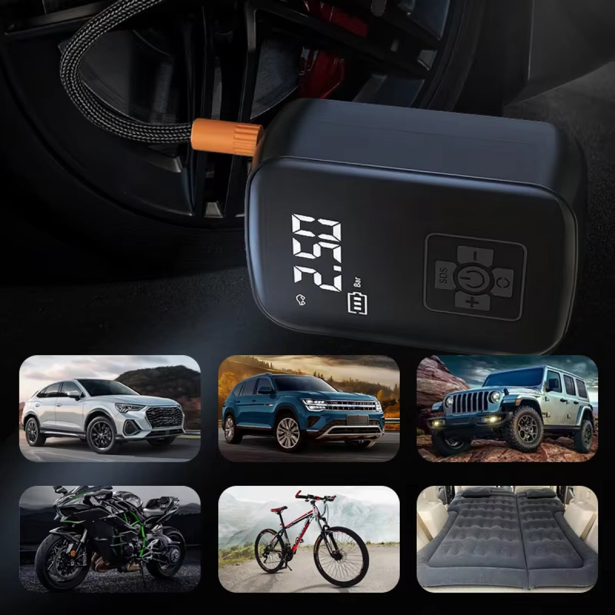 BlitzoPum - Cordless Tyre Inflator For All Your Needs