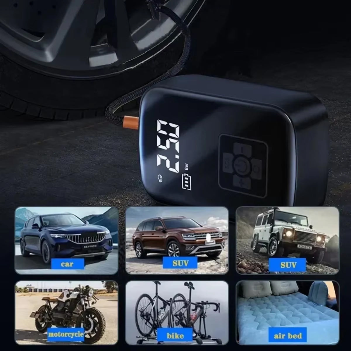 BlitzoPum - Cordless Tyre Inflator For All Your Needs