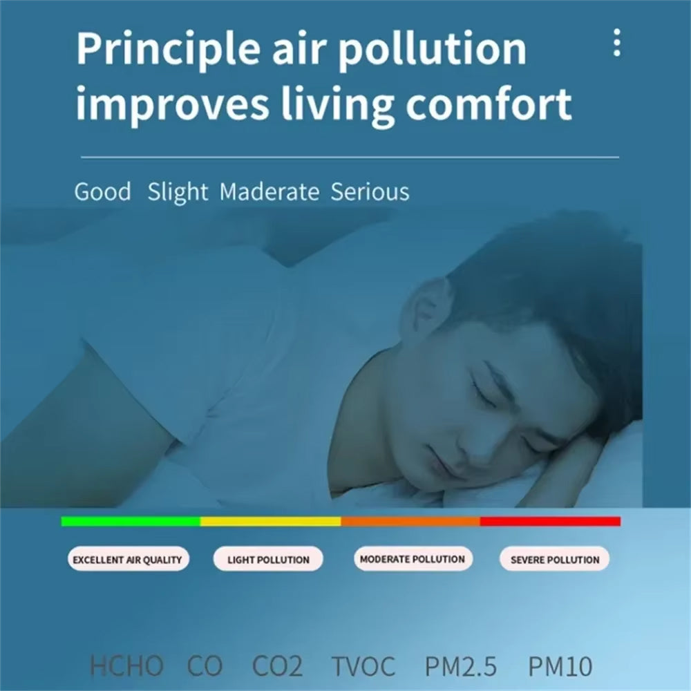 BreaEzvi VOC and CO2 Monitor for Home Air Safety