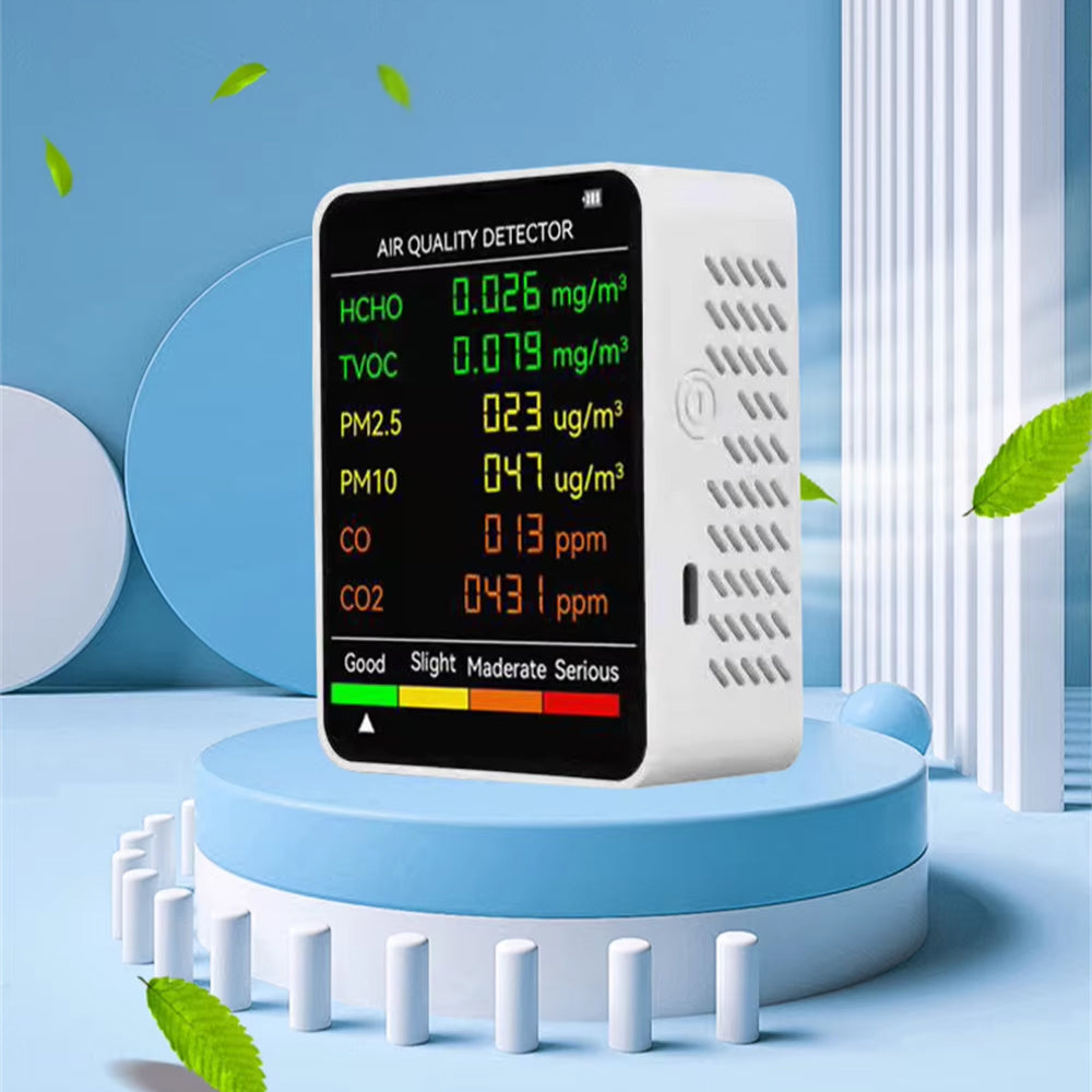 BreaEzvi VOC and CO2 Monitor for Home Air Safety