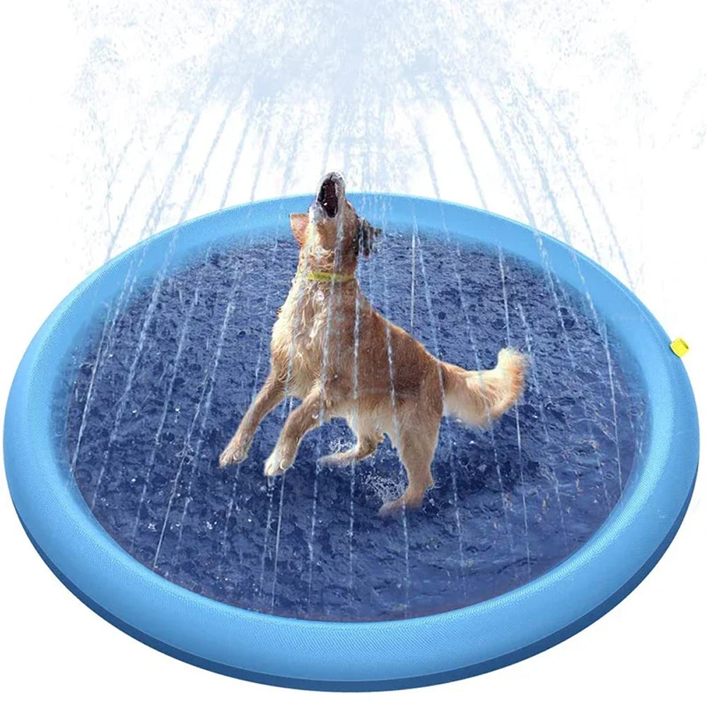 WoofiPool Heavy Duty Dog Splash Pad and Backyard Swimming Pool