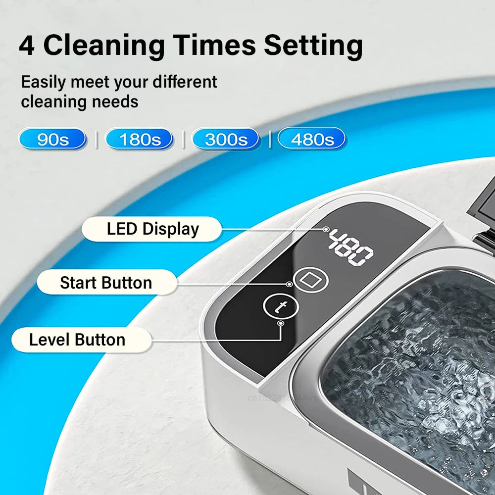ClariVexi  Professional Ultrasonic Jewelry Cleaner for Home Use