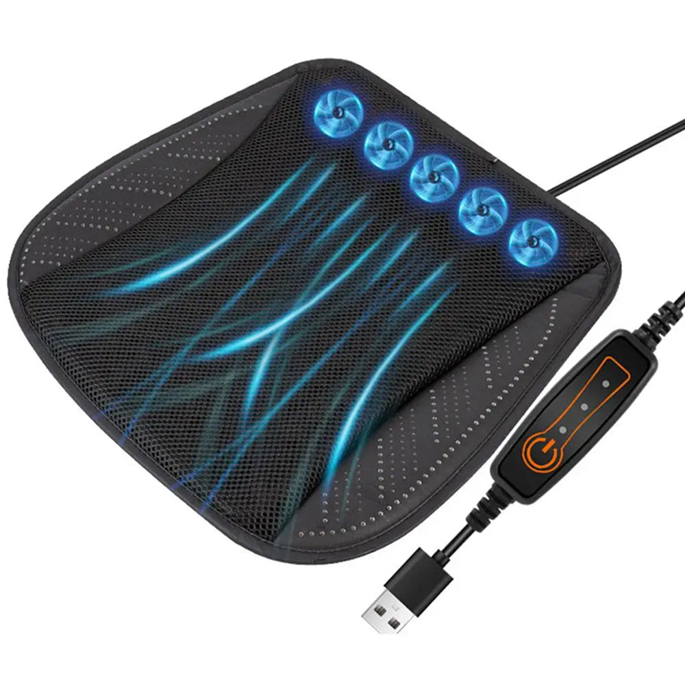 CoolWari Car Cooling Seat Cushion with 8 Built-In Fans