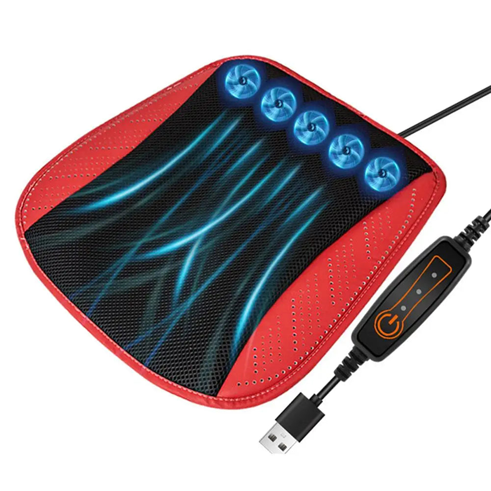 CoolWari Car Cooling Seat Cushion with 8 Built-In Fans