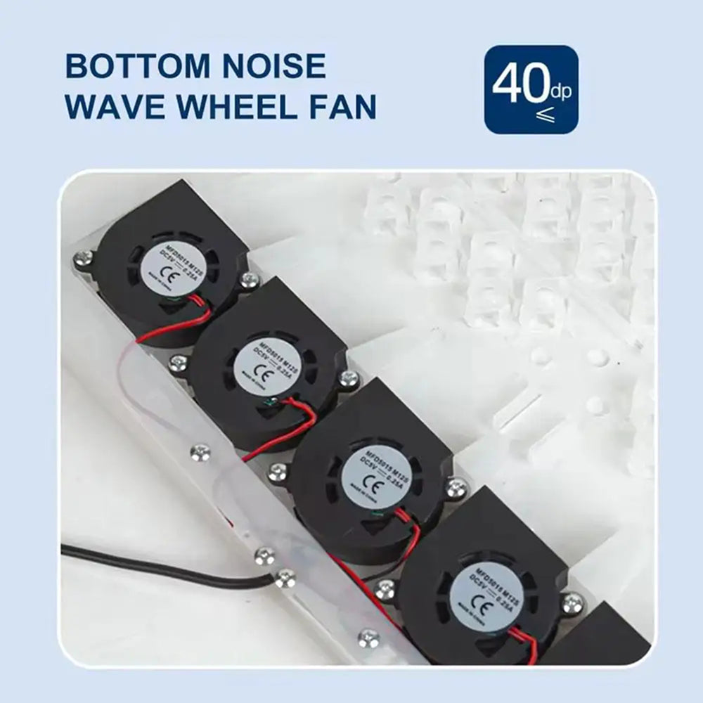 CoolWari Car Cooling Seat Cushion with 8 Built-In Fans