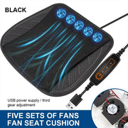 CoolWari Car Cooling Seat Cushion with 8 Built-In Fans