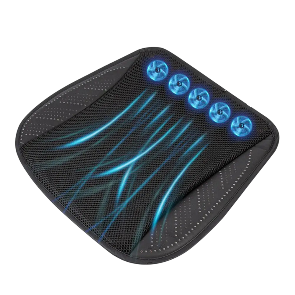 CoolWari Car Cooling Seat Cushion with 8 Built-In Fans