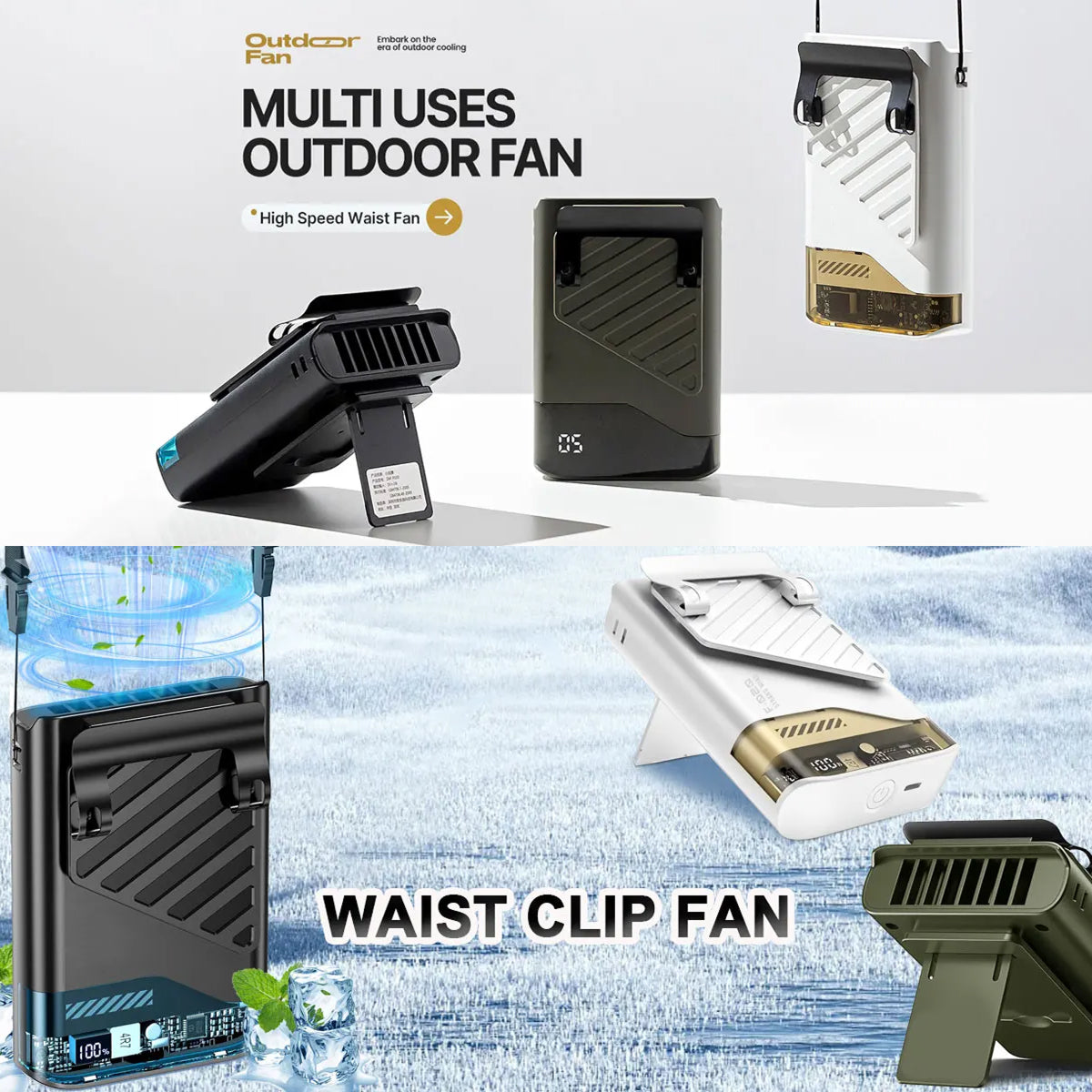 CycloFani - Waist Fan For Outdoor Activities