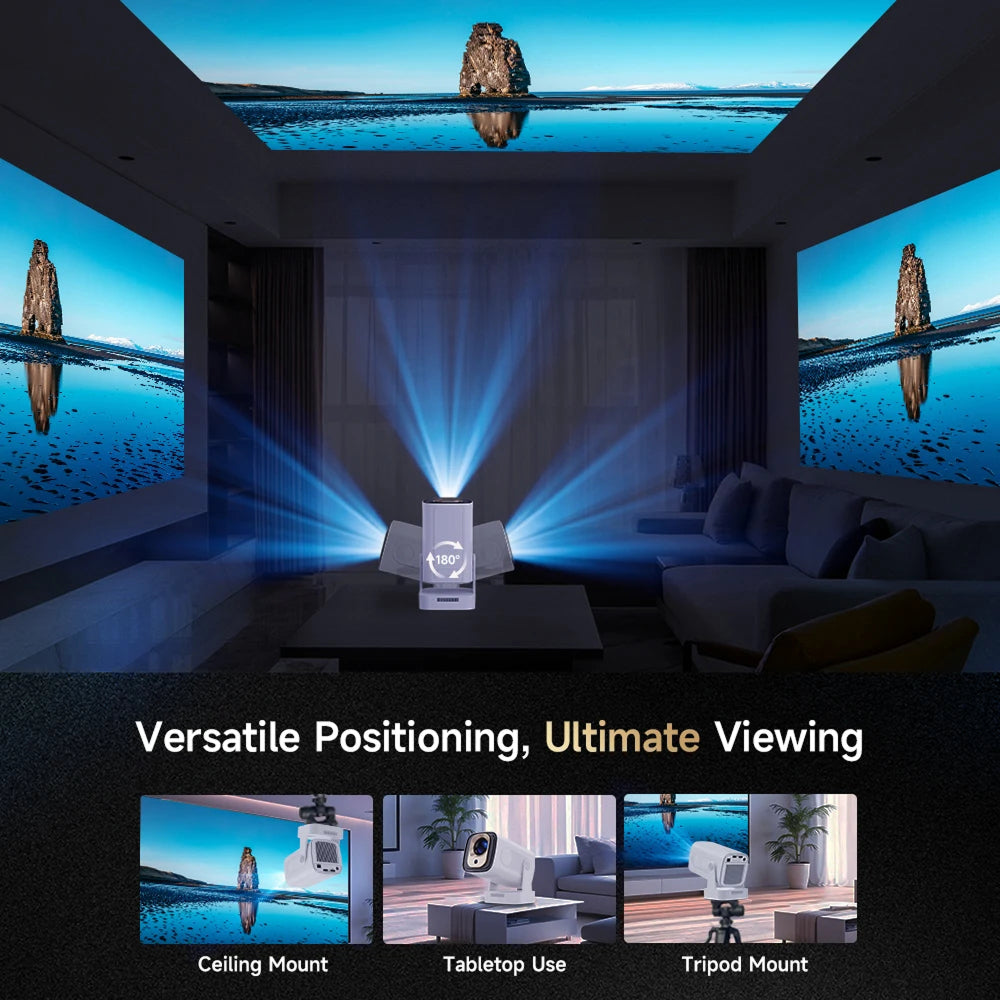 DayeeView Smart Outdoor Projector 1080P with 4K Support