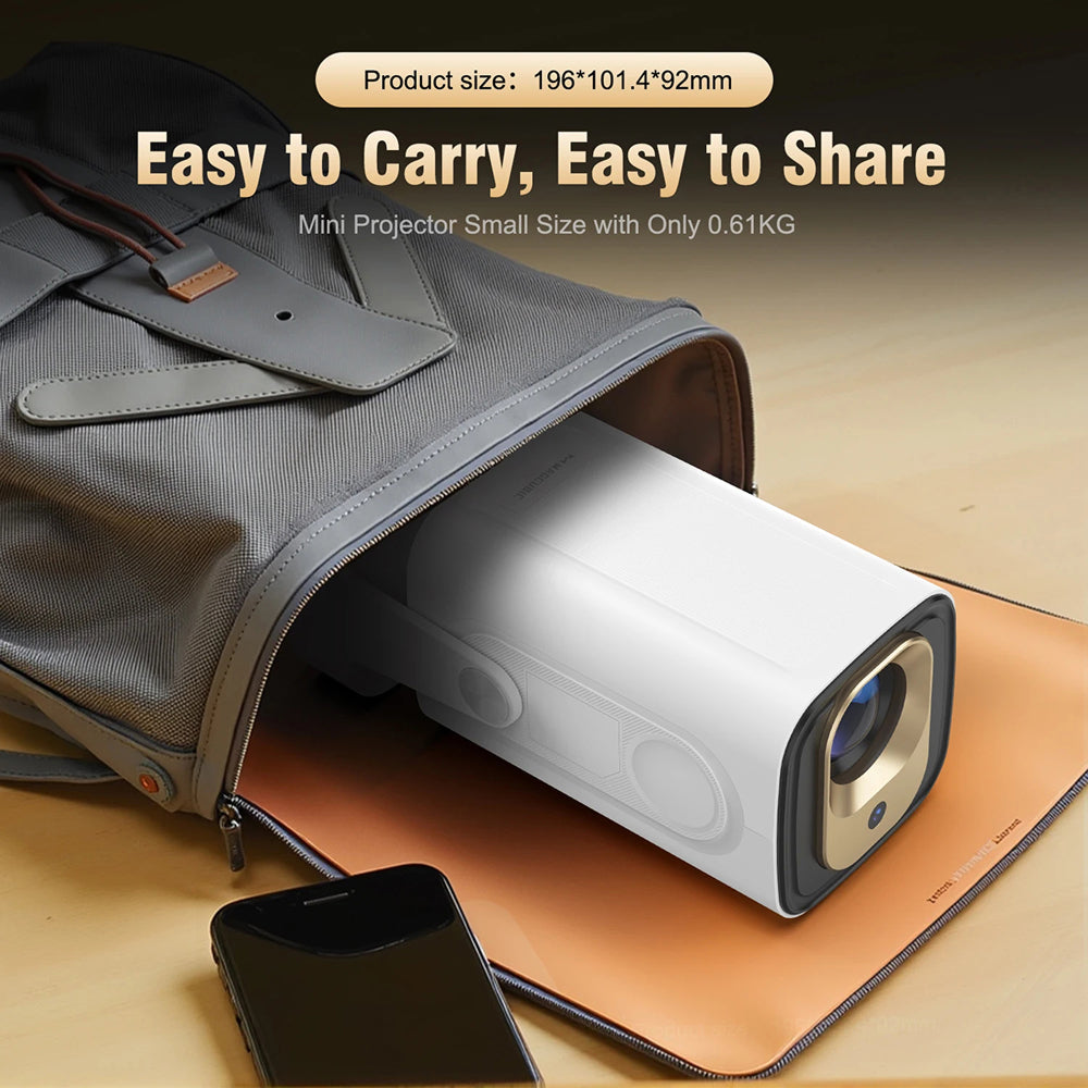 DayeeView Smart Outdoor Projector 1080P with 4K Support