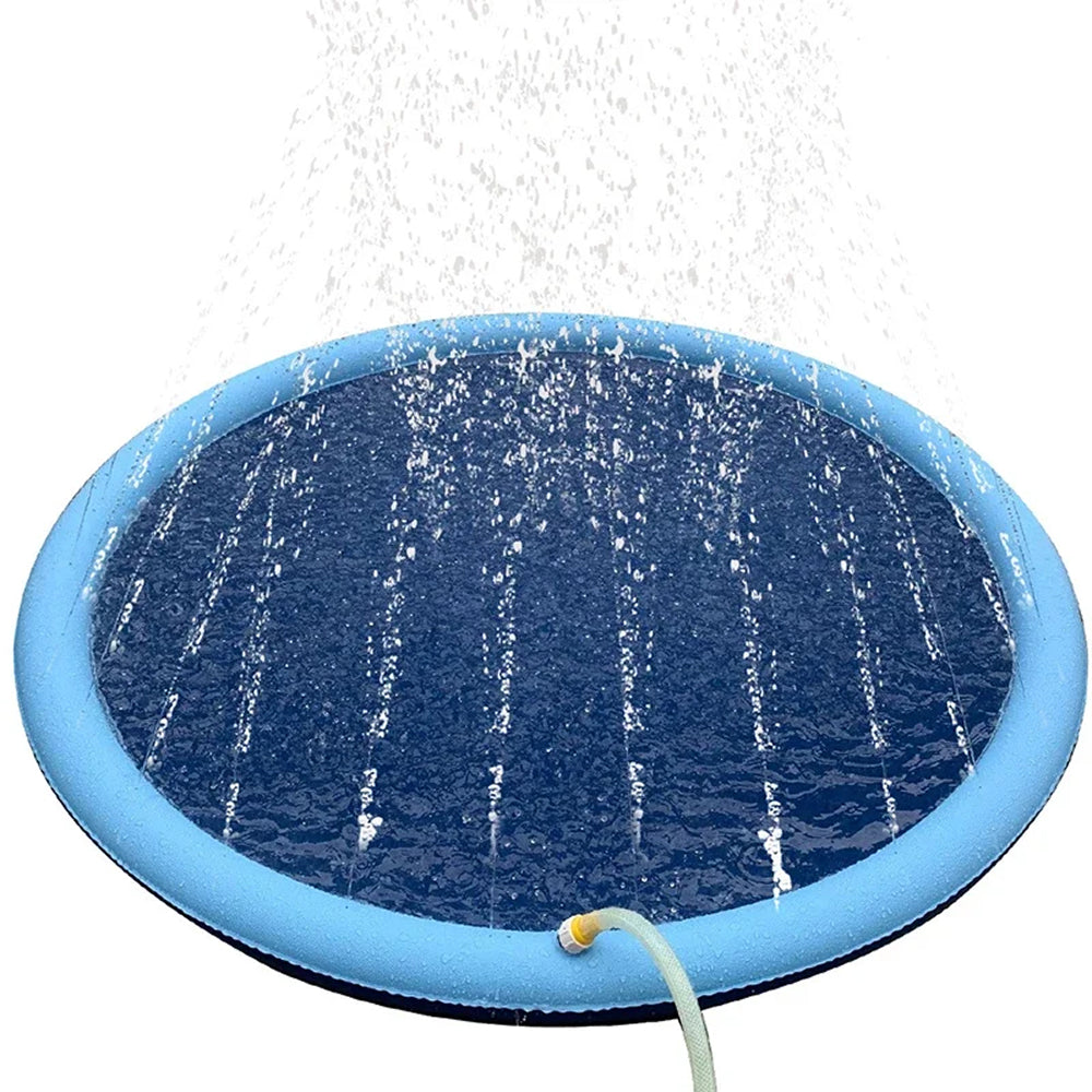 WoofiPool Heavy Duty Dog Splash Pad and Backyard Swimming Pool