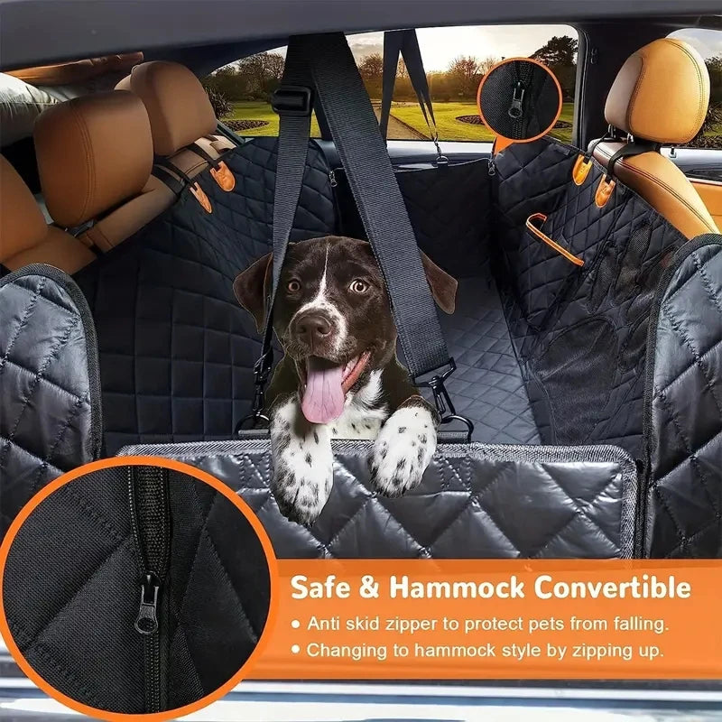 TuffieTail Heavy-Duty 3-in-1 Waterproof Dog Car Seat Cover