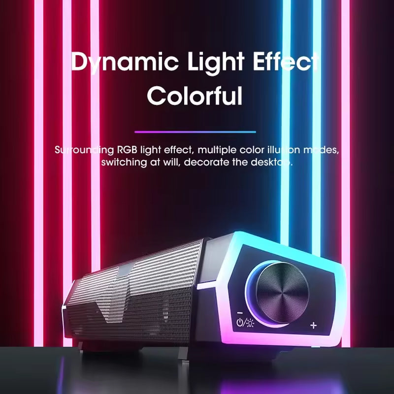EchoePane RGB Bluetooth Computer Desktop Speakers