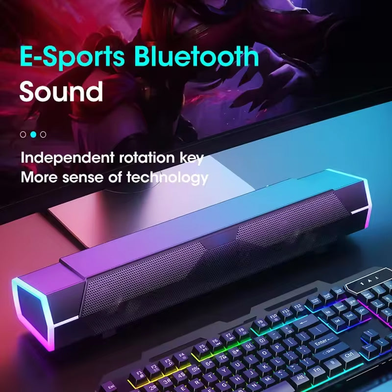 EchoePane RGB Bluetooth Computer Desktop Speakers