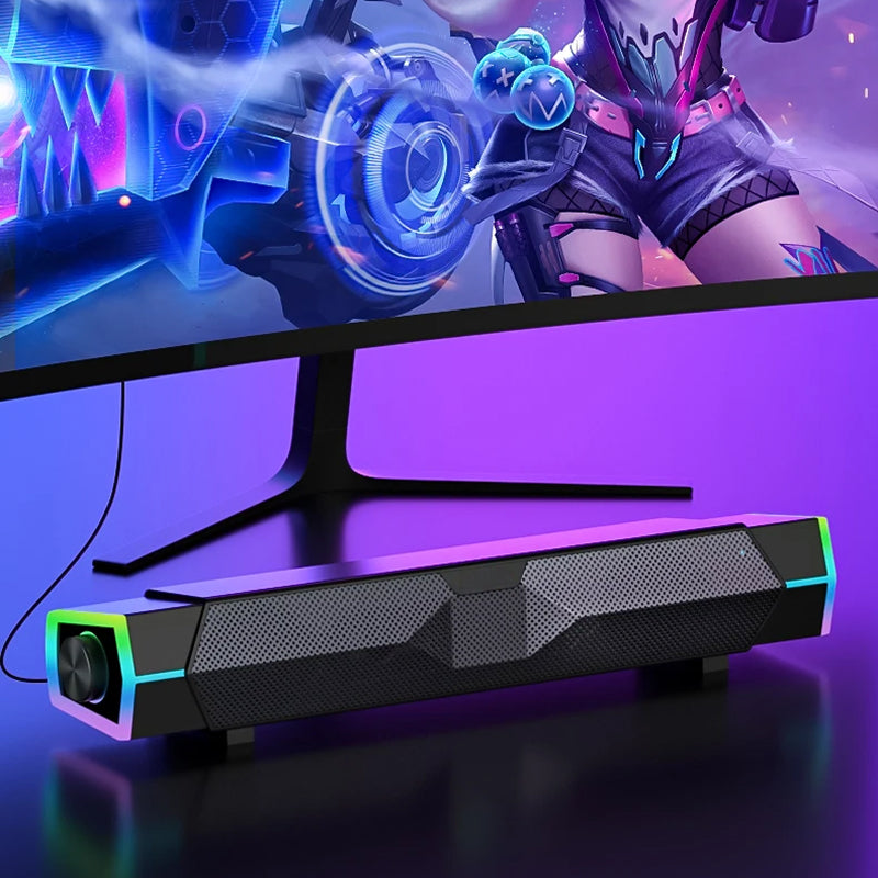 EchoePane RGB Bluetooth Computer Desktop Speakers
