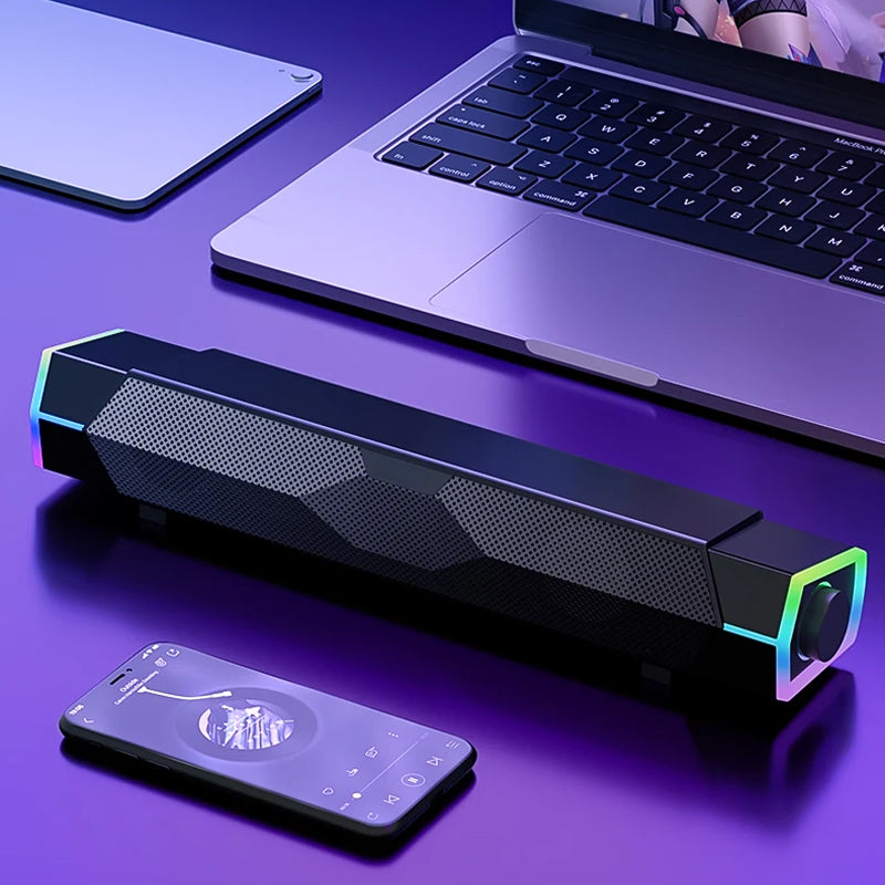 EchoePane RGB Bluetooth Computer Desktop Speakers
